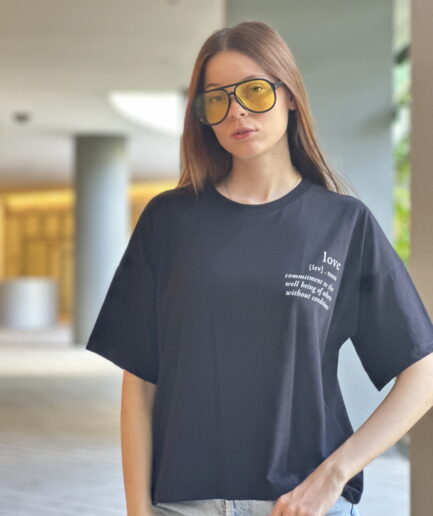 156-Ancha Boxy LOVE-algodon