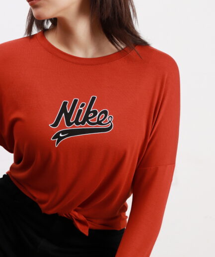 546-Camiseta -NIKE-viscosa, para atar adelante