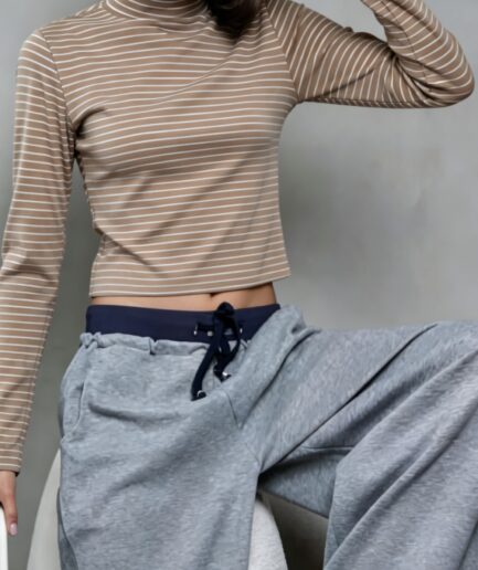 699-MEDIA POLERA Rayada-Darlon